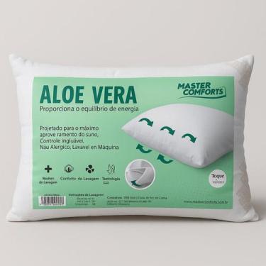 Imagem de Travesseiros Antialérgico 50x70 Super Macio Aloe Vera - Master Confort