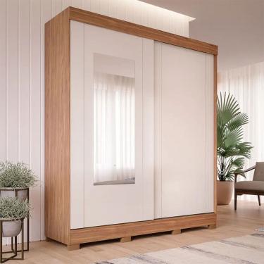 Imagem de Guarda-Roupa Casal 2 Portas Correr 3 Gavetas Ilhéus Panan Roupeiro