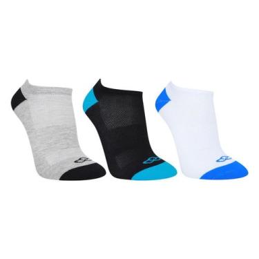 Imagem de Kit Meia Olympikus Treino In C/ 3 Pares Masculina, Branco, 39/44