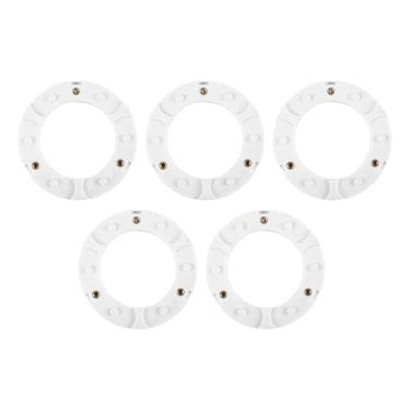 Imagem de IEUDNS 5 peças KD fivelas de abajur substituição hardware faça você mesmo montagem abajur moldura suporte anéis