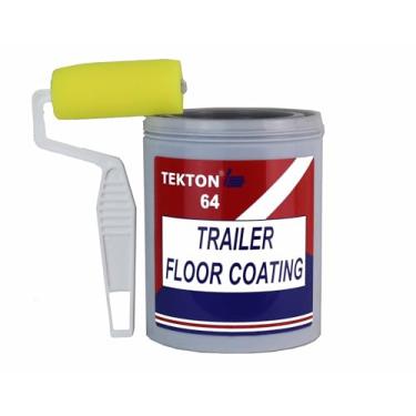 Imagem de Revestimento de piso de reboque protege pisos de reboque, rampas e paredes (preto, 1 litro)