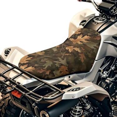 Imagem de Qpednta Capa de assento para quadriciclo de caça camuflagem à prova d'água universal de quatro rodas compatível com Polaris Sportsman 570 450 850, Polaris Scrambler 400 500 850 1000