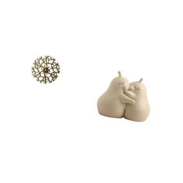 Imagem de Fenteer Escultura Rústica de Ferro, Suporte para Livros, Arte 3D, Placa de Parede, Ornamento de Cerâmica, Acabamento Fino, Cenário, Escritório, Sala de Estar,