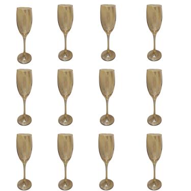 Imagem de Conjunto 12 Taças Âmbar Champanhe 190 ml Nadir