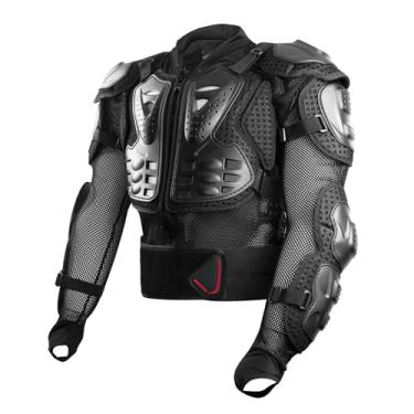Imagem de SCOYCO Proteção de motocicleta Amor, proteção traseira de peito armadura Gear à prova de choque, colete Moto Armor Motocross (preto, GG)