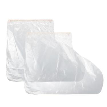 Imagem de FEPTUASE 12 pares de capas de sapato à prova d'água, capa de chuva transparente descartável para sapatos, capas de plástico antiderrapantes para botas para homens e mulheres, galochas internas e
