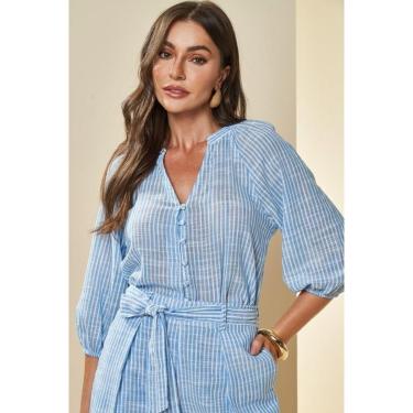 Imagem de CAMISA FEMININA MANGA 3/4 DOCE TRAMA-Feminino