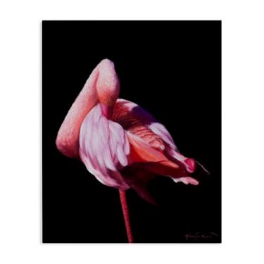 Imagem de Stupell Industries Arte de parede em tela flamingo contrastante aviária, design por James Corwin, 76 x 61 cm