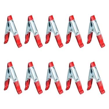 Imagem de Conjunto de Grampos Multiuso, Plástico Resistente com Molas Metálicas, 2 Polegadas, 8 Peças, Ideal para Marcenaria e Artesanato