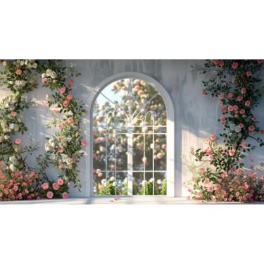 Imagem de FUNDO FOTOGRÁFICO TECIDO SUBLIMADO NOIVADOS CASAMENTOS FLORAL CENARIO (3,00m (L) X 2,00m (A),9)