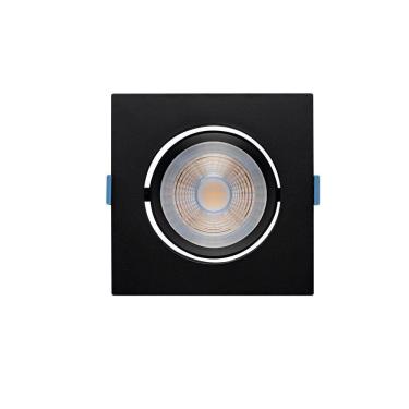 Imagem de Spot De Led De Embutir Recuado Stella Easy Evo Par 20 Quadrado 7w Bivolt Preto - 3000k - Luz Amarela