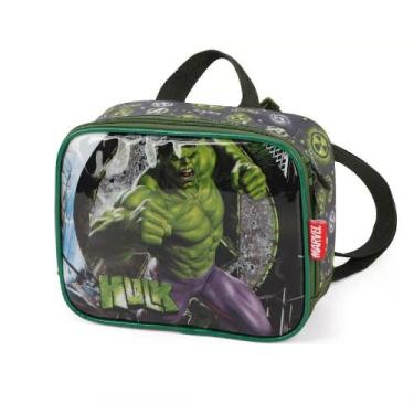 Imagem de Lancheira Térmica Escolar Infantil Hulk Marvel Verde Luxcel