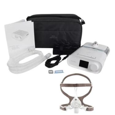 Imagem de CPAP Automático Completo com Umidificador e Mascara Nasal Pico tamanho