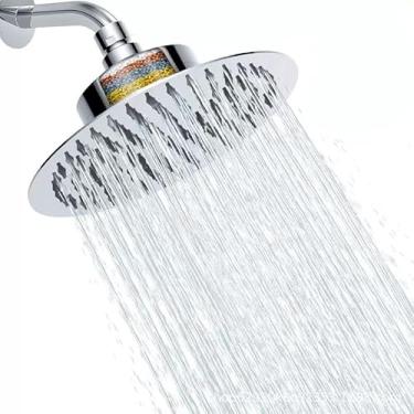 Imagem de L-WASH Chuveiro filtrado, chuveiro fixo de alta pressão, filtro de água duro, aço inoxidável