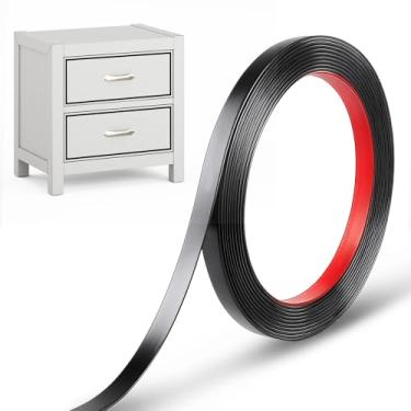 Imagem de Acabamento de janela preta descascar e colar, borda de fita espelhada 16,4 pés 7 mm acabamento de espelho preto autoadesivo flexível espelhos fita acabamento de borda acabamentos decorativos para