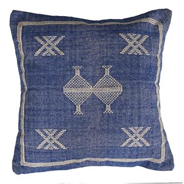 Imagem de Fronha indiana feita à mão autêntica sabra algodão neutro kilim qualidade premium designer decorativo interior e exterior quadrado sala de estar sofá-cama sofá rústico casa de fazenda boho (padrão 17)