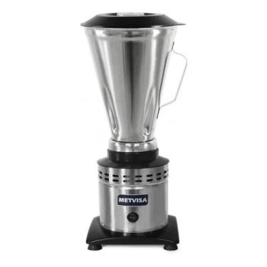 Imagem de Liquidificador Industrial Alta Rotação 3,5L METVISA Aço Inox 127V, 110