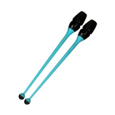 Imagem de Colaxi Maças de Ginástica Rítmica Conectáveis, 45,5 cm, Profissionais, Equipamento de Treinamento de Ginástica, Acessórios de Dança para Treinamento, Azul