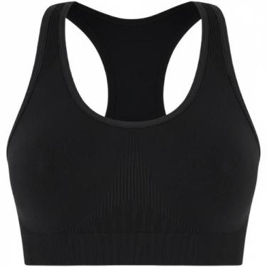 Imagem de Top Lupo Challenge Sem Costura Alta Sustentação Fitness Original, Pret