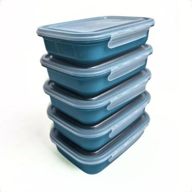 Imagem de Kits Pote Marmita Hermético Plástica 500ml Para Frutas e Refeições 20 