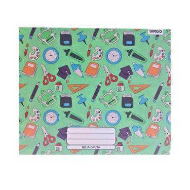 Imagem de Caderno desenho brochurão 48 folhas grande meia pauta tamoio