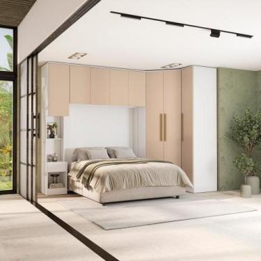 Imagem de Quarto Completo Kappesberg Adapt 7 Peças Branco/macadâmia