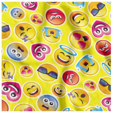 Imagem de Tnt Estampado Emojis Amarelo - 5 Metros