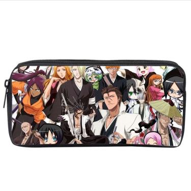 Imagem de Estojo de lápis Bleachs Cartoon Anime em tela de grande capacidade