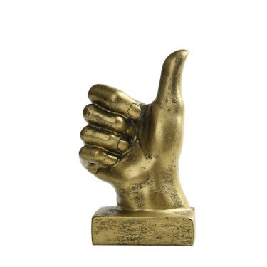 Imagem de Estatueta, escultura, estátua, Ok Gesture para decoração de casa, 15 cm
