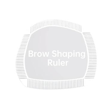 Imagem de MotiveTech Régua para Modelagem de Sobrancelhas - Guia Rápido de Desenho, Régua para Sobrancelhas para Estúdio/Penteadeira/Casa, 5.9 Cm X 5.4 Cm