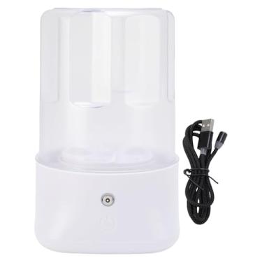 Imagem de Mini máquina de lavar roupas íntimas portátil para viagem lavadora silenciosa compacta sem fio limpeza profunda para apartamento dormitório hotel camping ABS 20x12,5x12,5cm 618g (Branca)