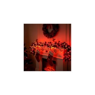 Imagem de Varal Pisca-Pisca 100 Bolinhas LED Colorido, 9 Metros, 127V, 8 Funções de Iluminação, Fio Transparente, Decoração para Festas