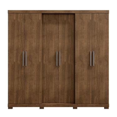 Imagem de Guarda-roupa 6 Portas 4 Gavetas Valley Malbec