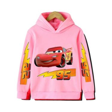 Imagem de Moletom Infantil Disney Cars Lightning McQueen, Conjunto Casual De Des