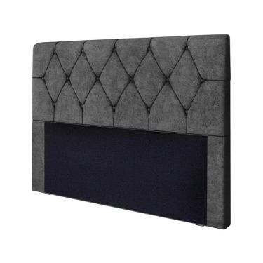 Imagem de Cabeceira Estofada Leila 1,95 King Size Speciale Home Cinza