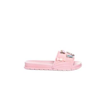 Imagem de Chinelo Slide Infantil Molekinha Pins Rosa, 31
