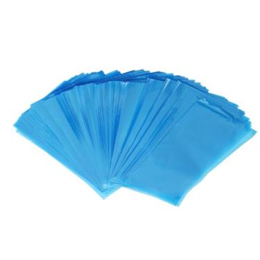 Imagem de Cryfokt Sacos Descartáveis ​​para Garrafas de Lavagem de Tatuagem, Capas Antiestáticas Impermeáveis ​​duráveis ​​para Garrafas de Tatuagem, 250 PEças, Ajuste Universal para Lojas de e Artistas, Material PE Azul