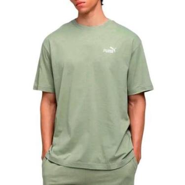 Imagem de Camiseta Puma Ess Relaxed No.1 Logo Lux Army Masculina-Masculino