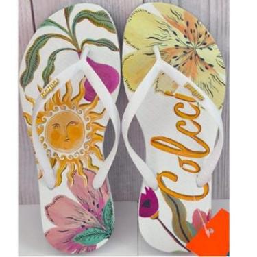 Imagem de Chinelo Feminino Colcci Summer Breeze Branco Floral - Conforto e Estilo-Feminino