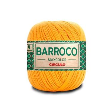 Imagem de Barbante Barroco Maxcolor Fio 4 200g 338m Círculo Novelo Crochê Tricô Artesanato Tapetes Souplás (1449 - OURO)