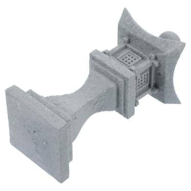 Imagem de Milisten Miniestátua de pagode japonês, enfeite de mesa para decoração zen de jardim e aquário, estatueta de pagode exclusiva para varanda e para amantes de jardim