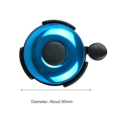 Imagem de Sino de bicicleta montanha estrada chifre som alarme para segurança ciclismo guiador anel crianças chamada anel aviso(Blue)