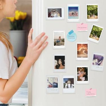 Imagem de Pacote com 5 molduras magnéticas de acrílico para geladeira Polaroid, 6 x 9 cm para Fujifilm Instax Mini, moldura dupla face com ímã de geladeira, moldura transparente para exibição de imagem