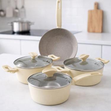Imagem de Jogo Panelas Indução Conjunto Rev Cerâmica Parma 4 Peças A5 Revestimen