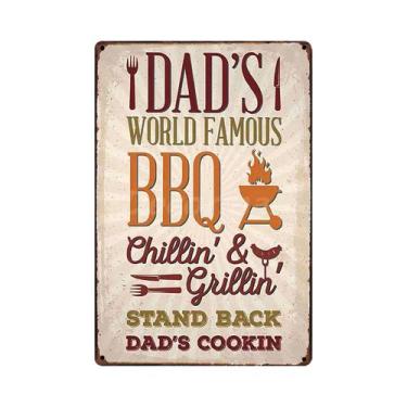 Imagem de Placa De Metal Personalizada Para Cozinha De Churrasco, Decoração De B