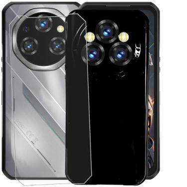 Imagem de NEOYUKL Capa para Oukitel WP62, 【6,60"】 Protetor de tela 【1 unidade】, capa de proteção contra choques à prova de choque preta