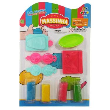 Imagem de Brinquedo Massinhas + Forminhas Massinha Mágica - Jr Toys