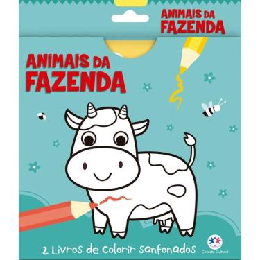 Imagem de Animais da fazenda - 2 livros de colorir sanfonados