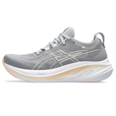 Imagem de ASICS Tênis de corrida feminino Gel-Nimbus 26, Folha de pedra/menta pálida, 9