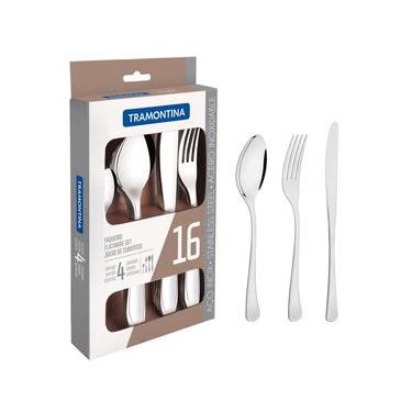 Imagem de Faqueiro 16 Peças Tramontina Havana 66945650 em Aço Inox
